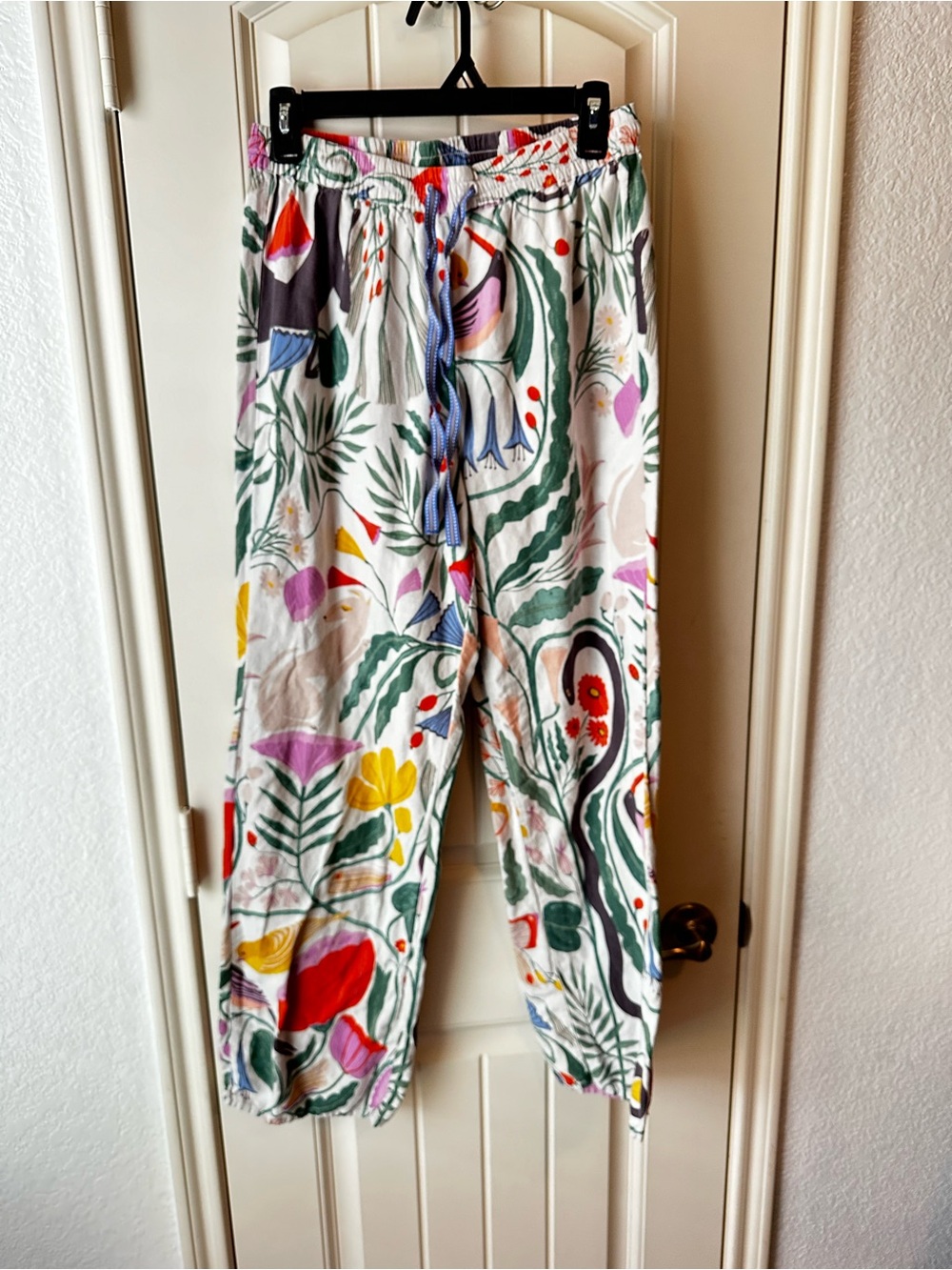 Megan Galante by Anthropologie Botanical Garden Floral Flannel Sleep Pants S - Picture 5 of 16
